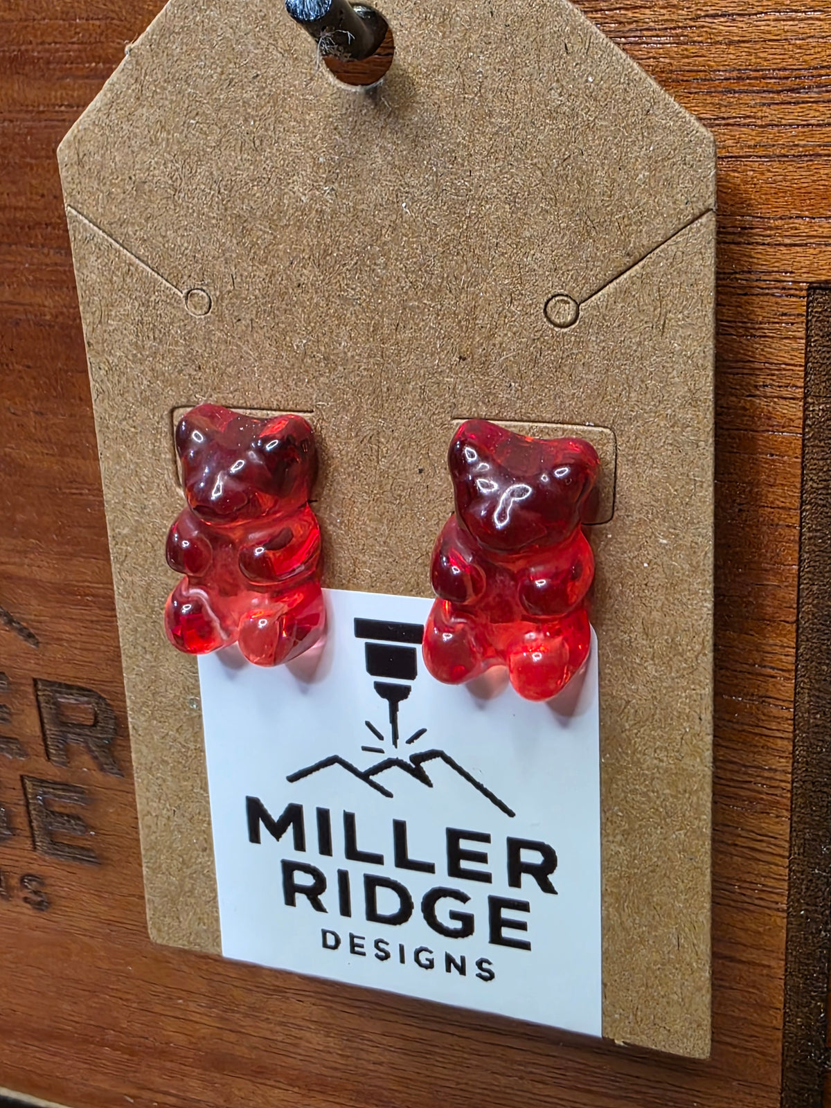 Gummy bear studs (8 color options)