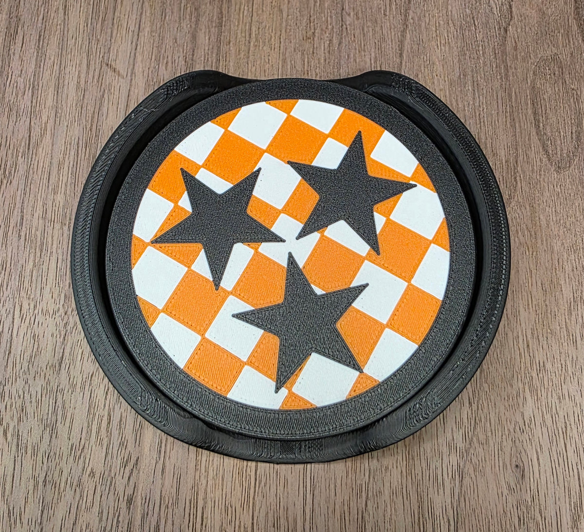 Checkered Tristar coasters
