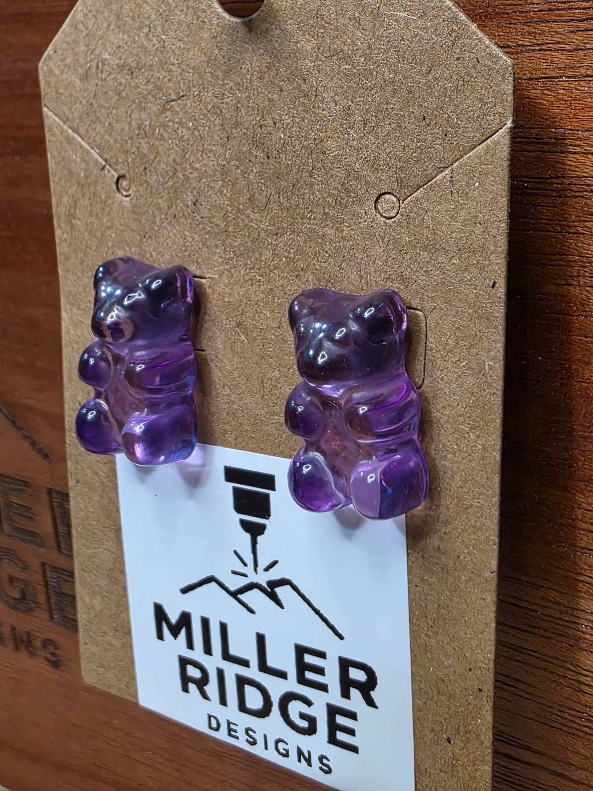 Gummy bear studs (8 color options)