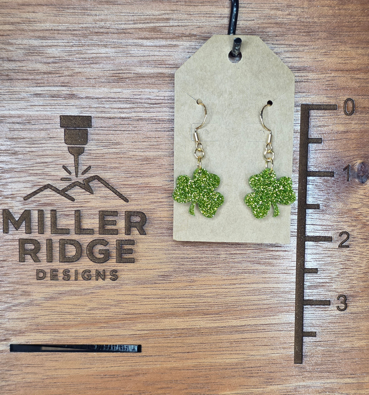 Shamrock earrings (4 color options)