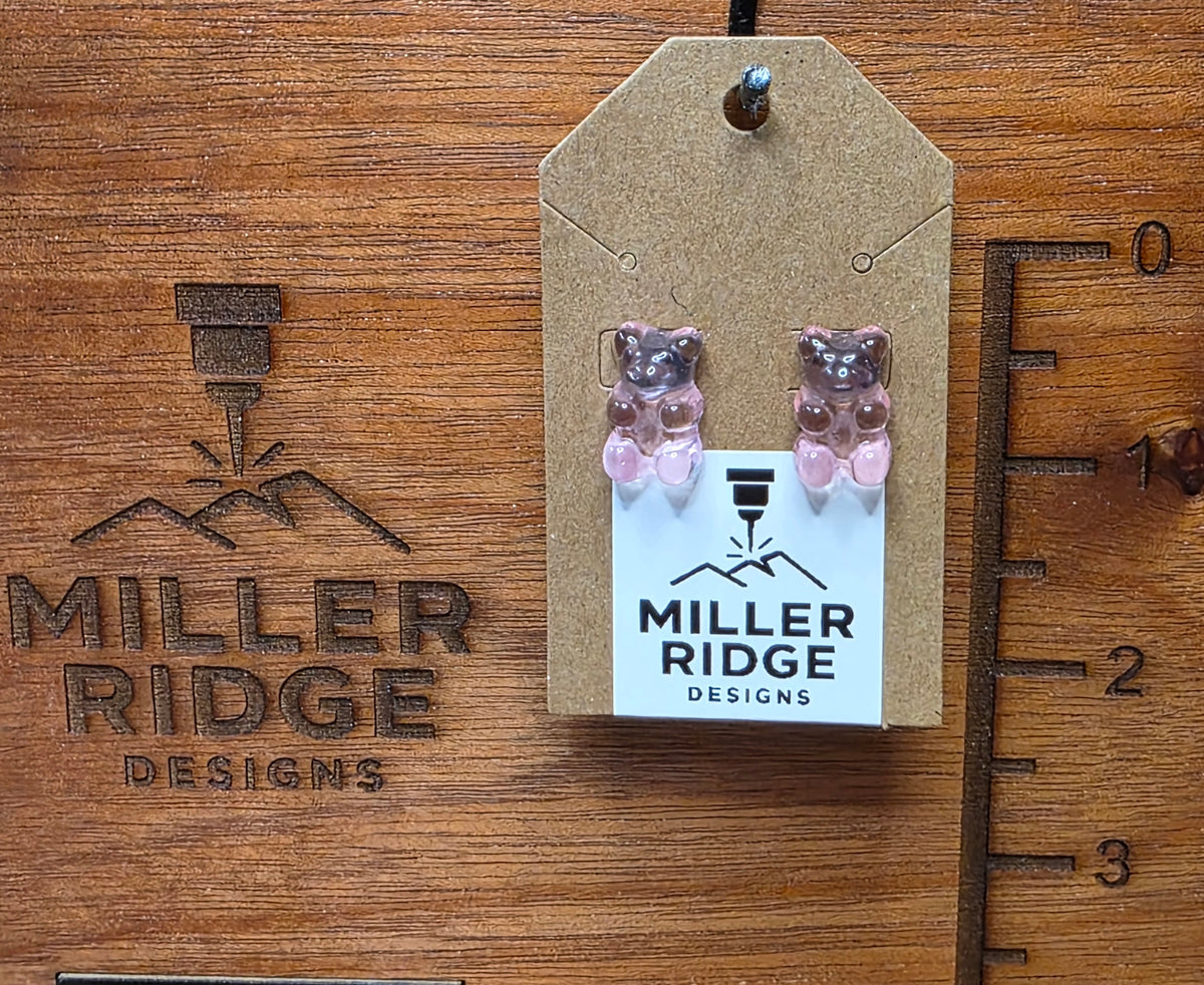 Gummy bear studs (8 color options)