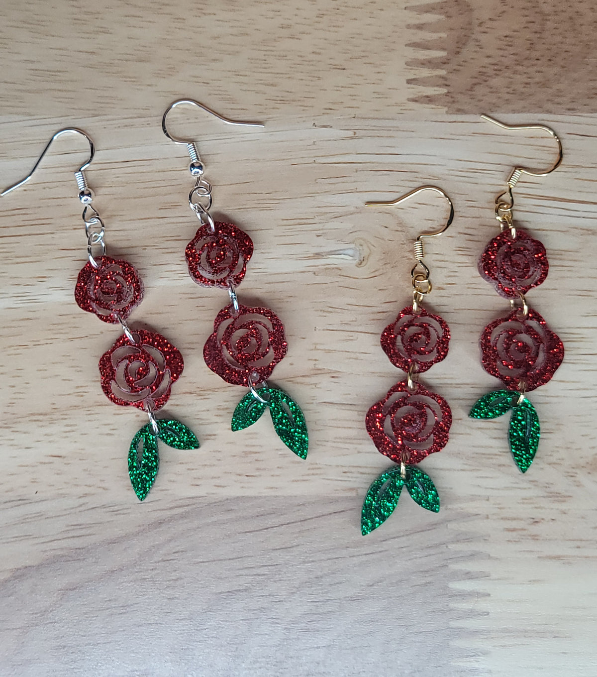 Glitter roses