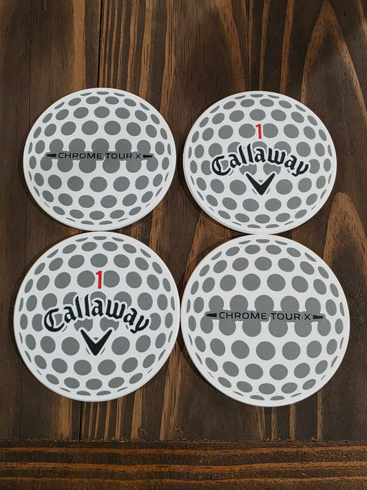 Callaway golf ball coasters