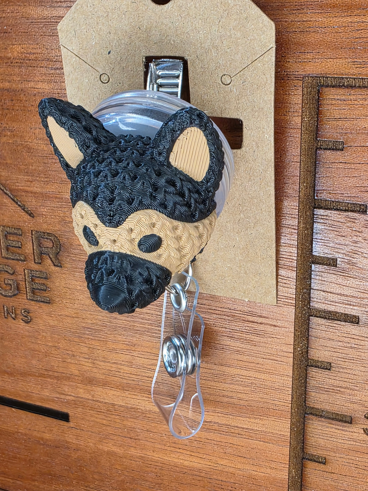 German Shepherd badge reel