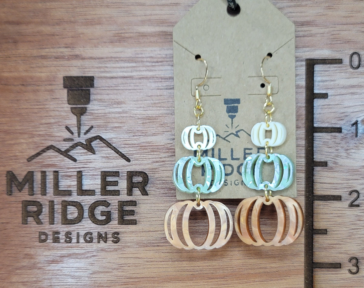 Triple pumpkin dangle