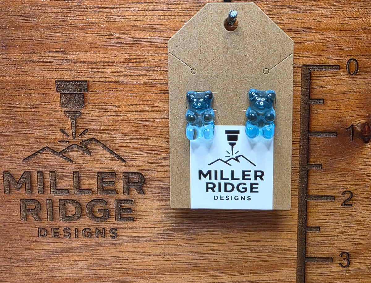 Gummy bear studs (8 color options)