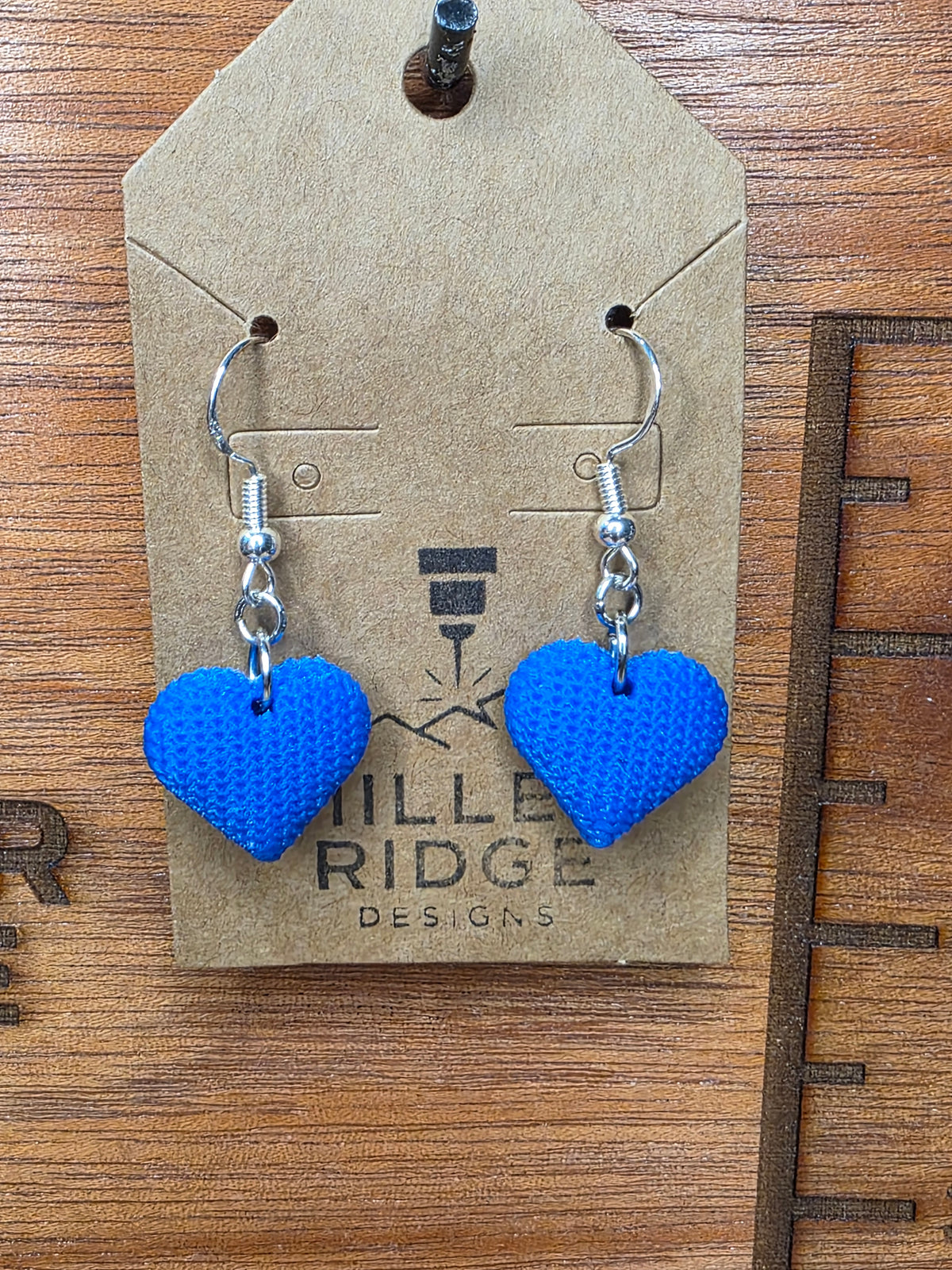 Knitted hearts (royal blue)