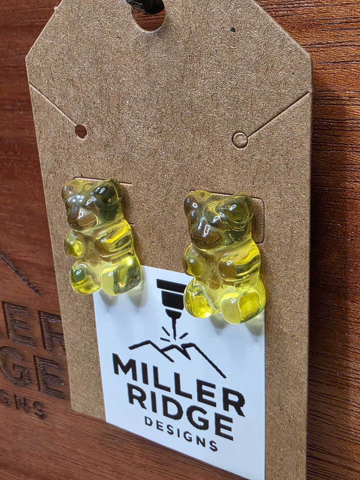 Gummy bear studs (8 color options)