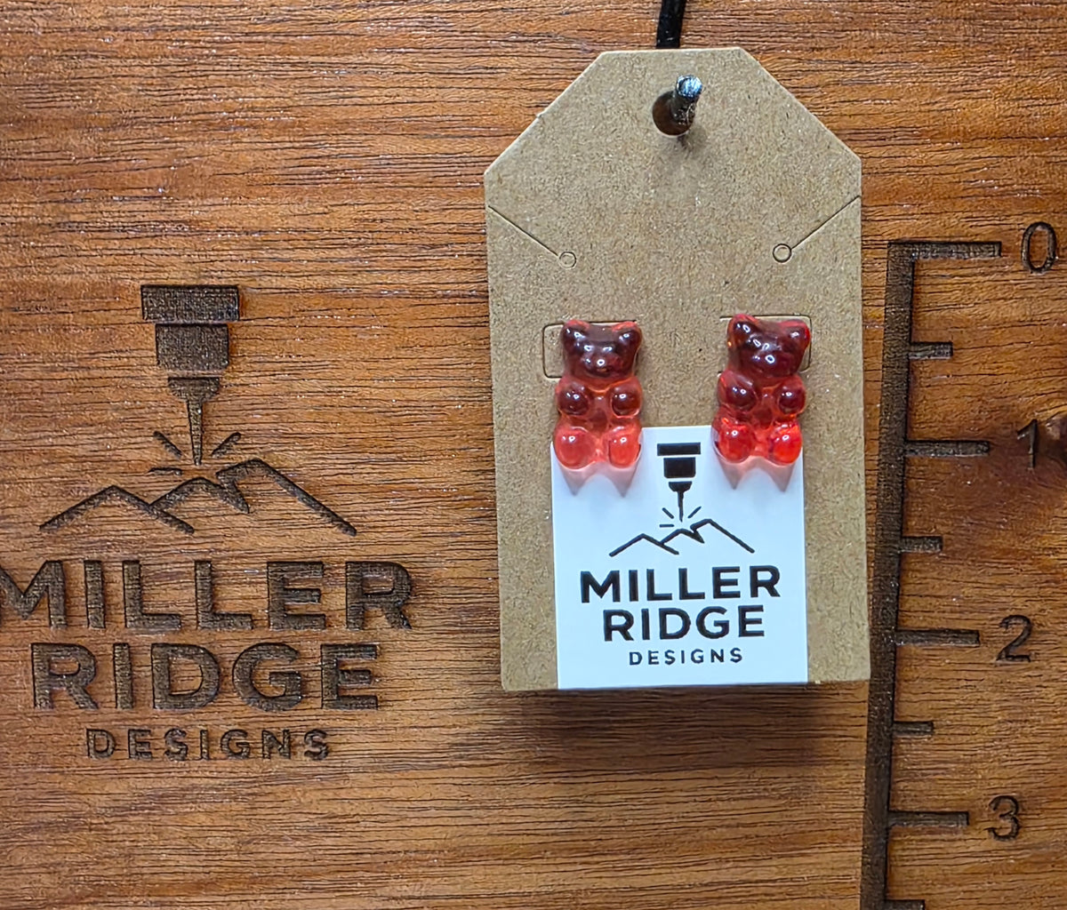 Gummy bear studs (8 color options)