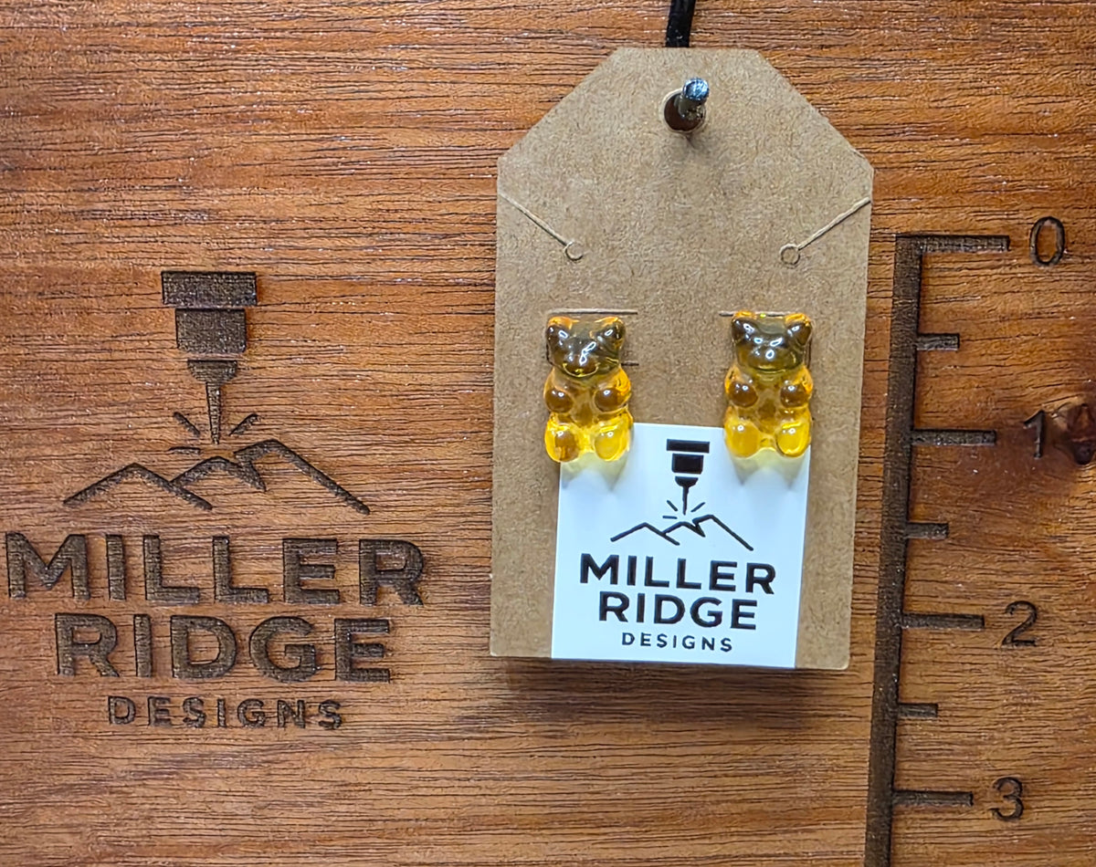 Gummy bear studs (8 color options)