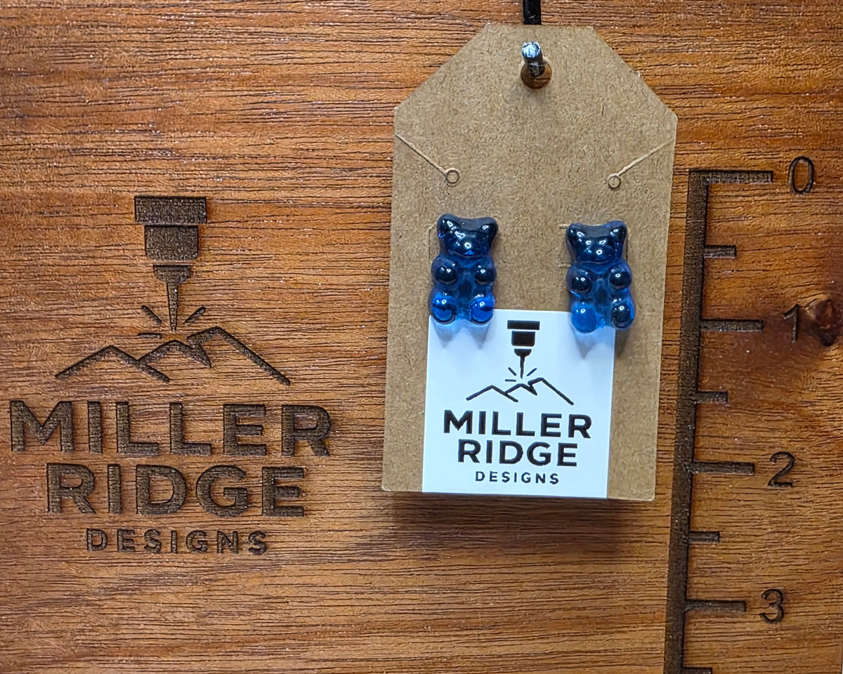 Gummy bear studs (8 color options)