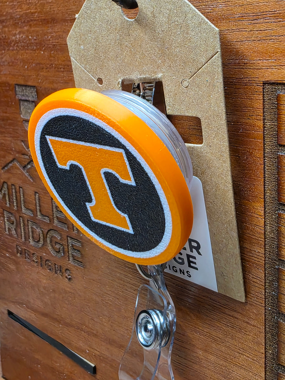 Dark more Power T badge reel