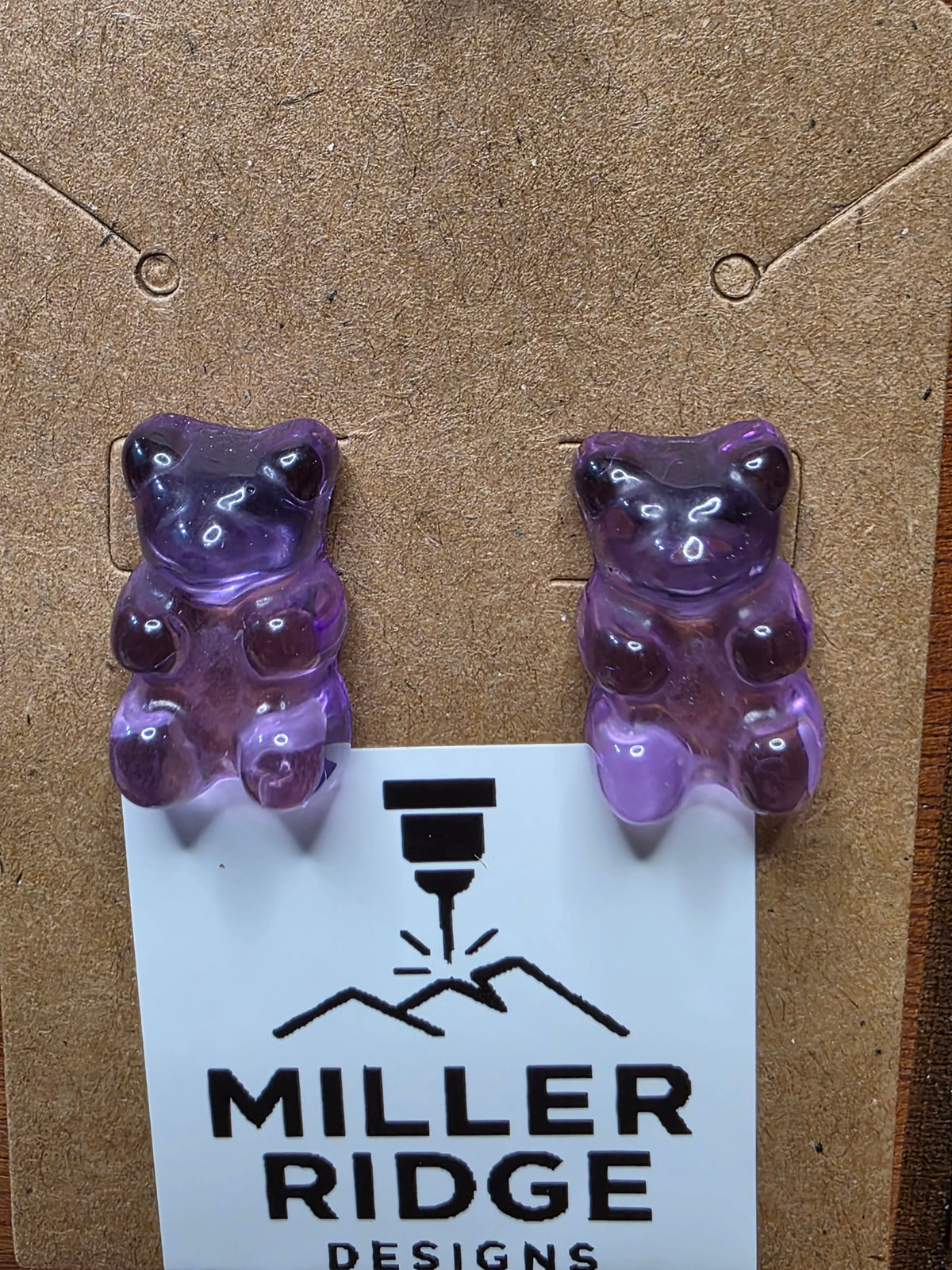 Gummy bear studs (8 color options)