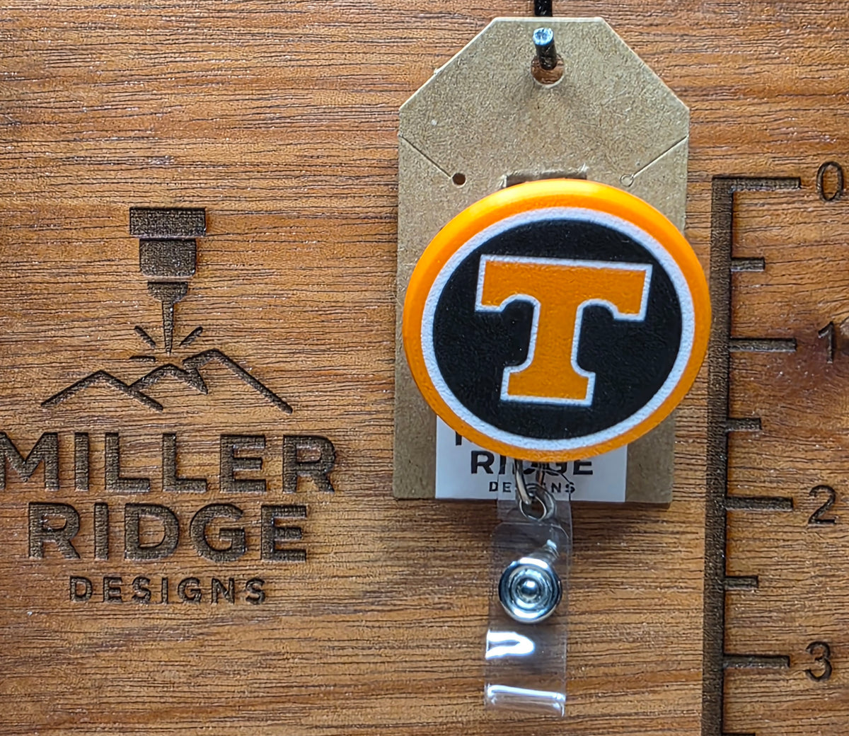 Dark more Power T badge reel